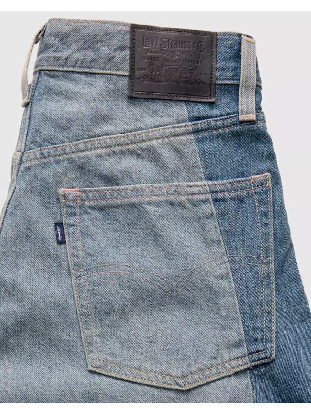 New Levi's 31x31 Blue Label Women's Roper Jeans Barrel Made of Japan Medium Wash - Picture 3 of 10